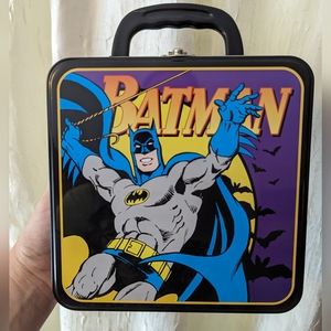 Batman square tin tote metal lunchbox